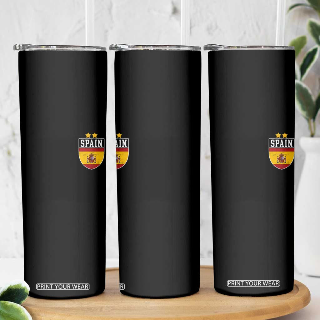 Spain 2nd Star Espana Football Crest Skinny Tumbler