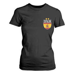 Spain 2nd Star Espana Football Crest T Shirt For Women