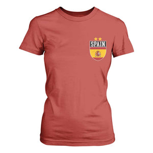 Spain 2nd Star Espana Football Crest T Shirt For Women