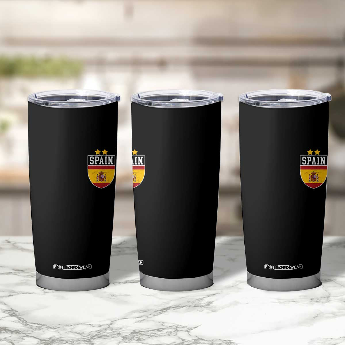 Spain 2nd Star Espana Football Crest Tumbler Cup