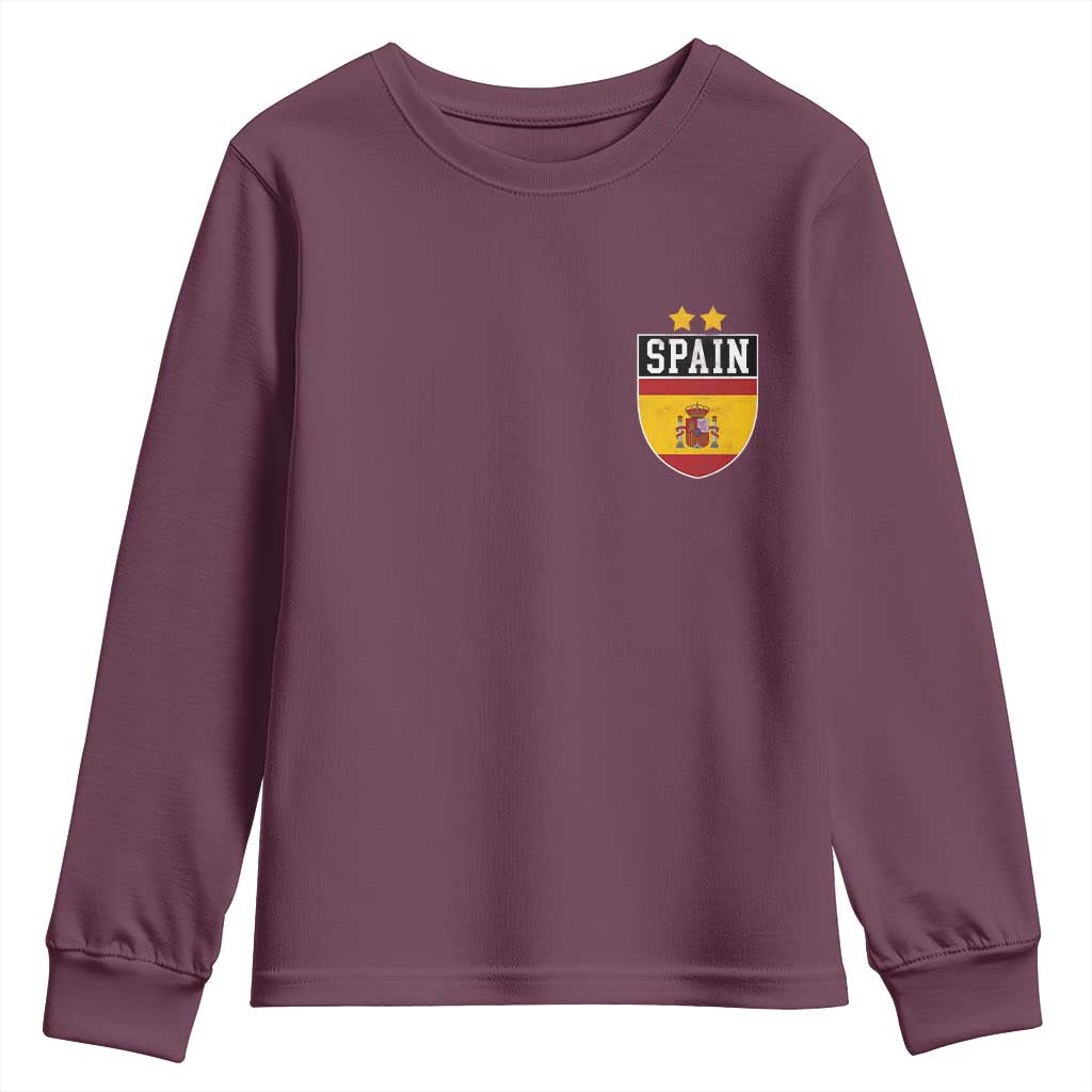 Spain 2nd Star Espana Football Crest Youth Sweatshirt