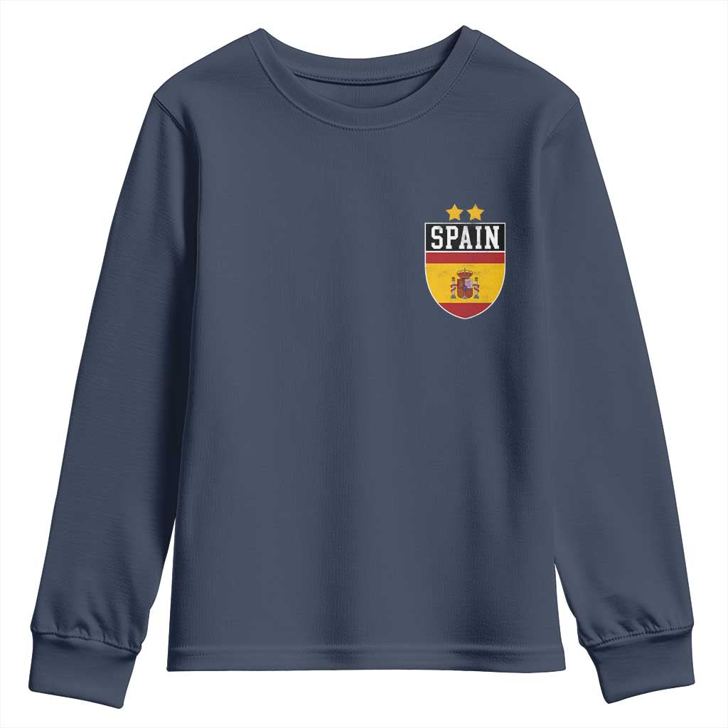 Spain 2nd Star Espana Football Crest Youth Sweatshirt