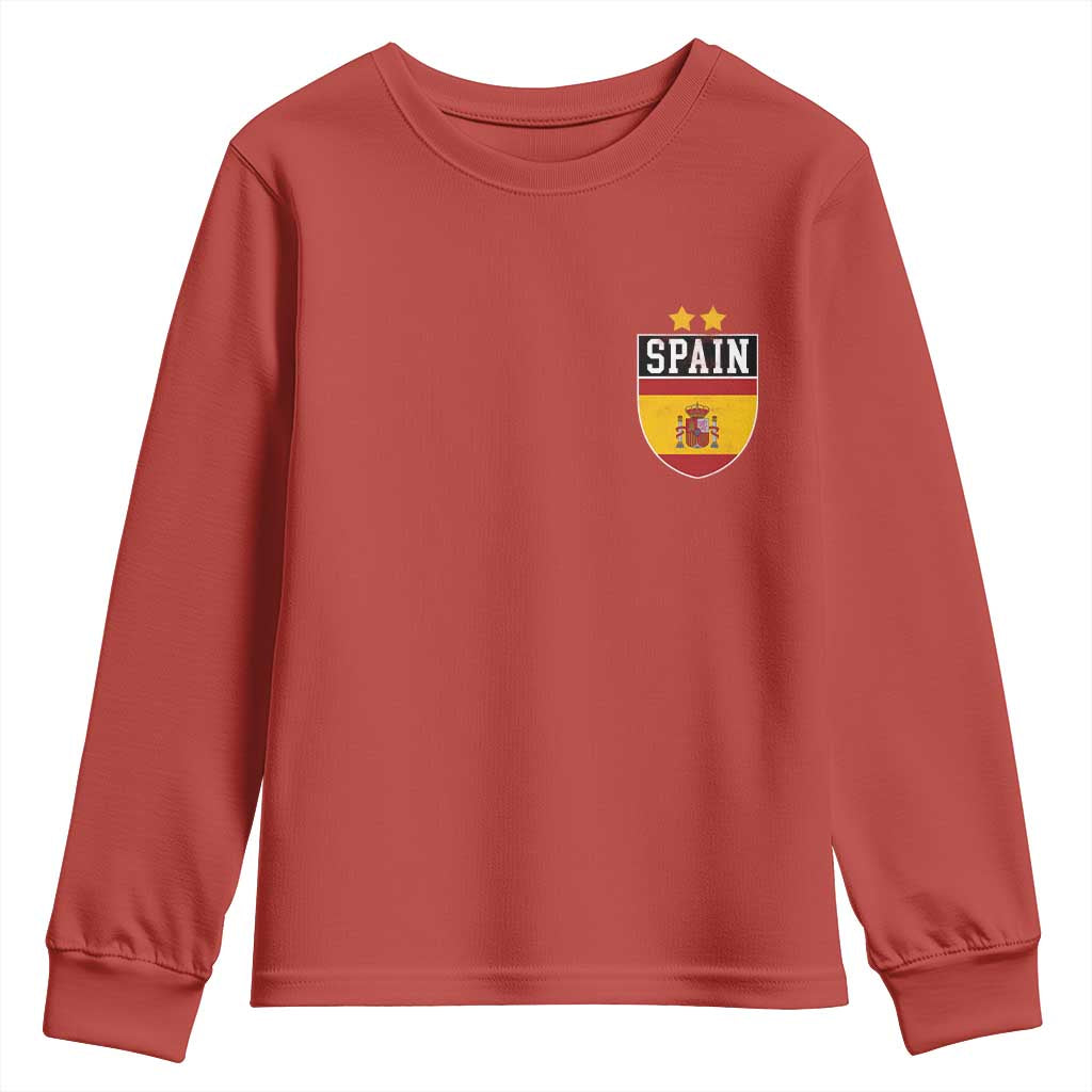 Spain 2nd Star Espana Football Crest Youth Sweatshirt