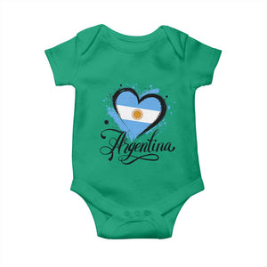 Argentina Heart Argentinian Flag Sun of May Patriotic Baby Onesie