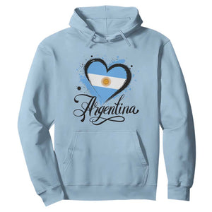 Argentina Heart Argentinian Flag Sun of May Patriotic Hoodie