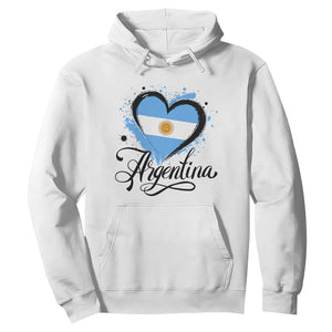 Argentina Heart Argentinian Flag Sun of May Patriotic Hoodie
