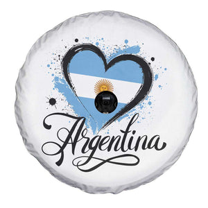 Argentina Heart Argentinian Flag Sun of May Patriotic Spare Tire Cover