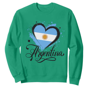 Argentina Heart Argentinian Flag Sun of May Patriotic Sweatshirt