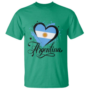 Argentina Heart Argentinian Flag Sun of May Patriotic T Shirt