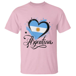Argentina Heart Argentinian Flag Sun of May Patriotic T Shirt