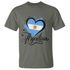 Argentina Heart Argentinian Flag Sun of May Patriotic T Shirt