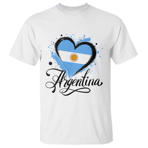 Argentina Heart Argentinian Flag Sun of May Patriotic T Shirt