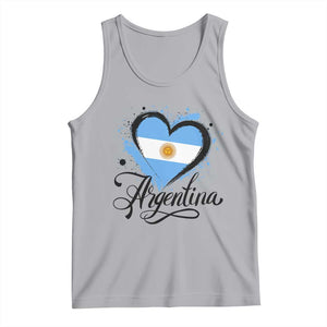 Argentina Heart Argentinian Flag Sun of May Patriotic Tank Top