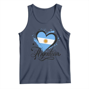 Argentina Heart Argentinian Flag Sun of May Patriotic Tank Top