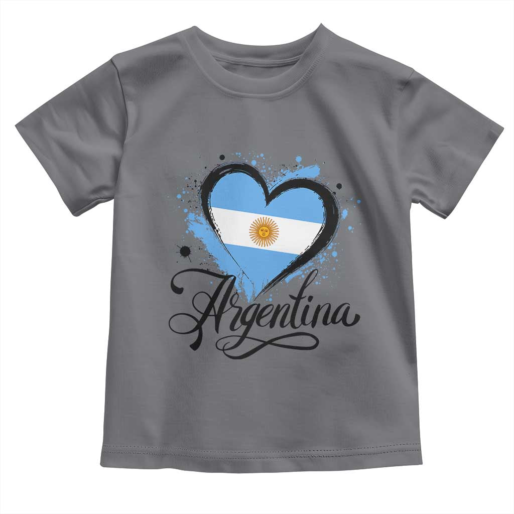 Argentina Heart Argentinian Flag Sun of May Patriotic Toddler T Shirt