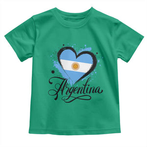 Argentina Heart Argentinian Flag Sun of May Patriotic Toddler T Shirt