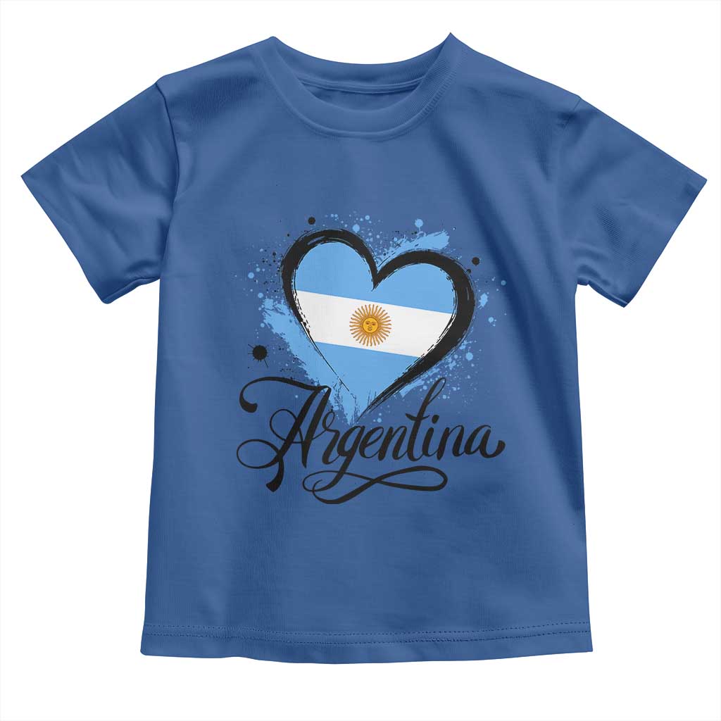Argentina Heart Argentinian Flag Sun of May Patriotic Toddler T Shirt