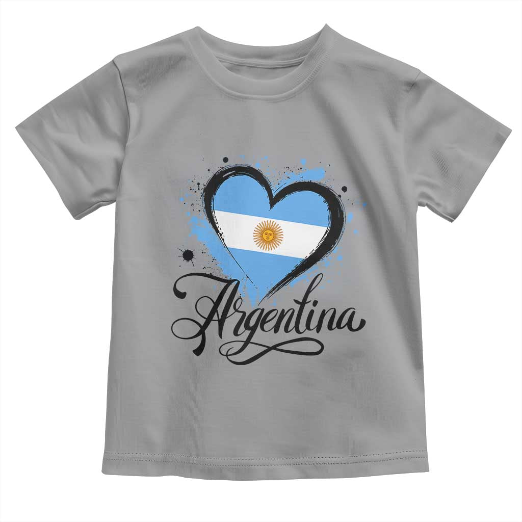 Argentina Heart Argentinian Flag Sun of May Patriotic Toddler T Shirt