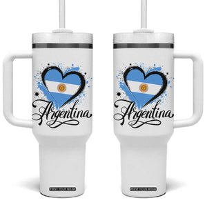 Argentina Heart Argentinian Flag Sun of May Patriotic Tumbler With Handle