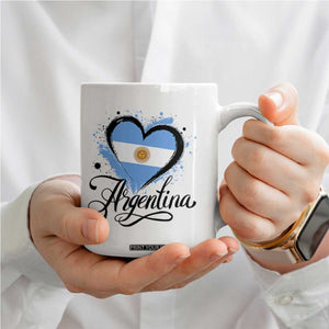 Argentina Heart Argentinian Flag Sun of May Patriotic Coffee Mug