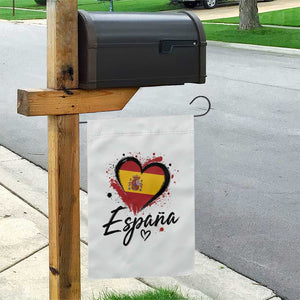 Espana Heart Spanish Flag Patriotic Spain Pride Garden Flag