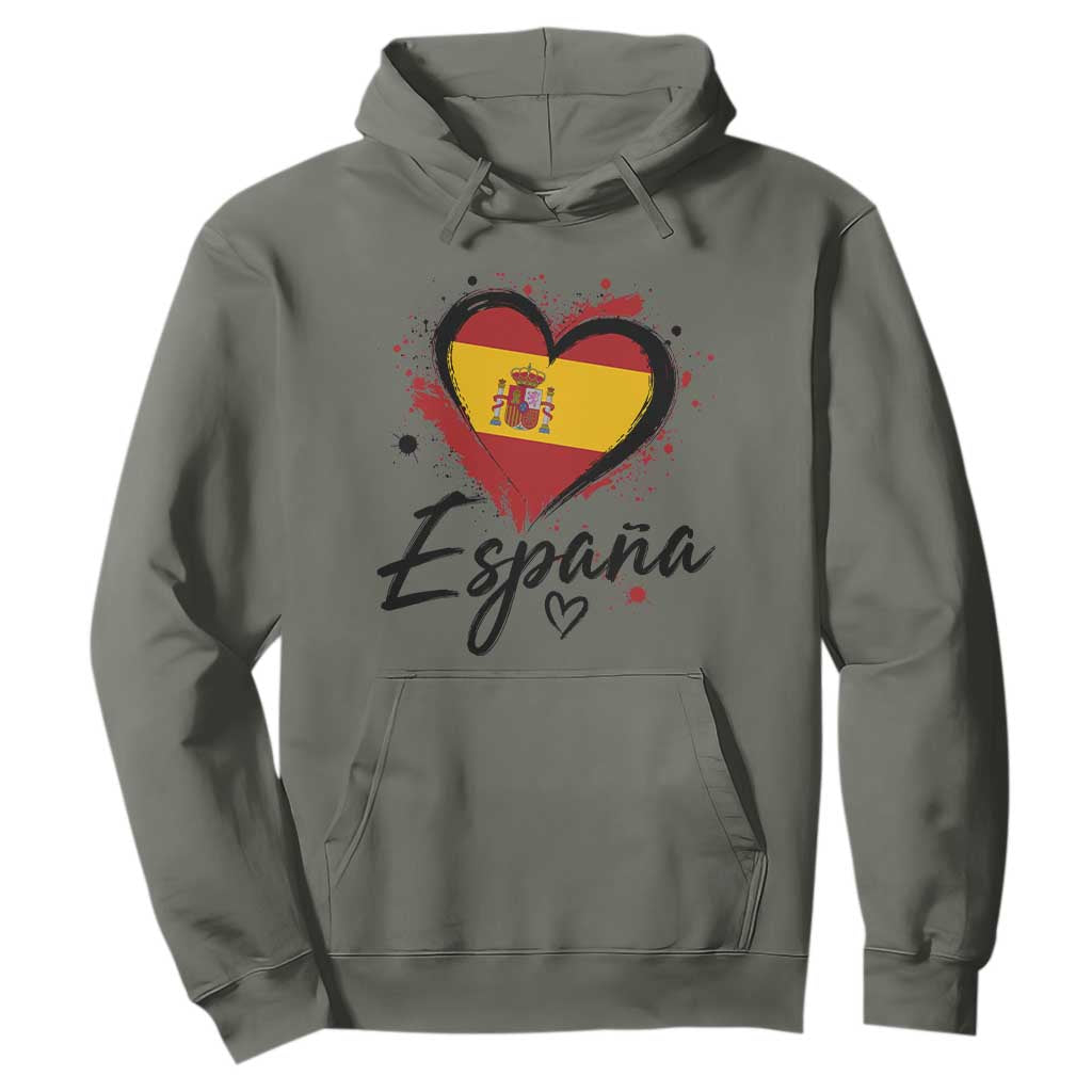 Espana Heart Spanish Flag Patriotic Spain Pride Hoodie