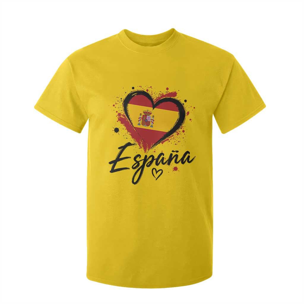Espana Heart Spanish Flag Patriotic Spain Pride T Shirt For Kid