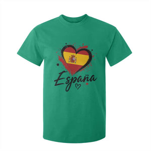 Espana Heart Spanish Flag Patriotic Spain Pride T Shirt For Kid