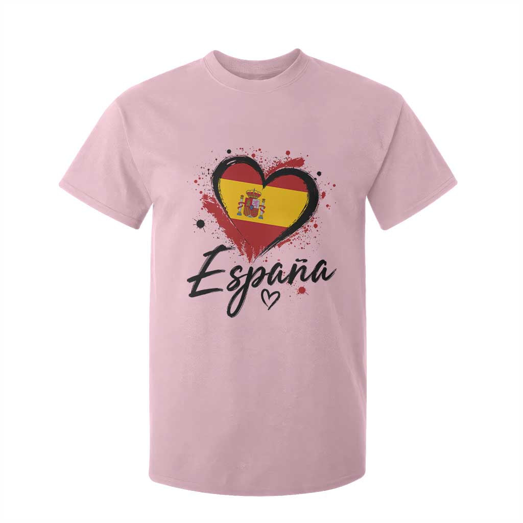 Espana Heart Spanish Flag Patriotic Spain Pride T Shirt For Kid