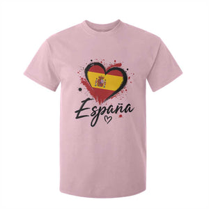 Espana Heart Spanish Flag Patriotic Spain Pride T Shirt For Kid