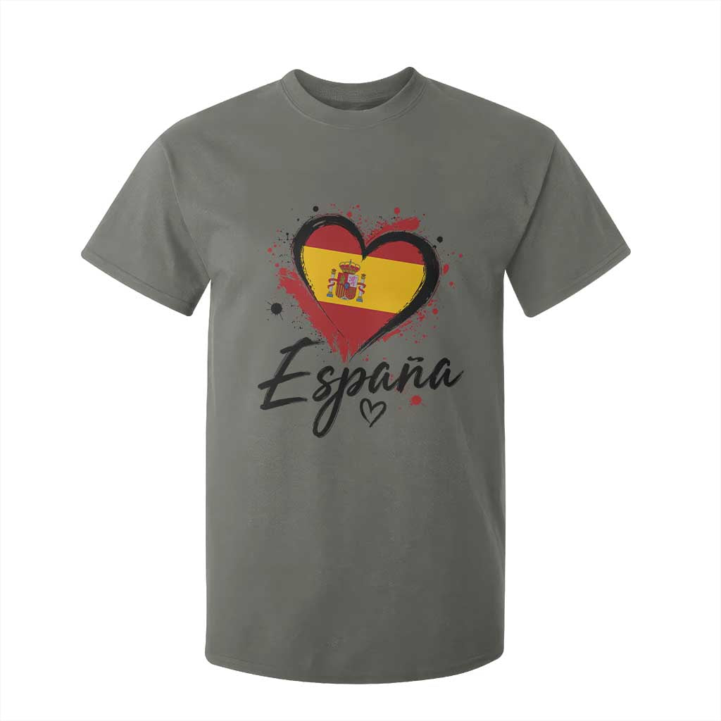 Espana Heart Spanish Flag Patriotic Spain Pride T Shirt For Kid