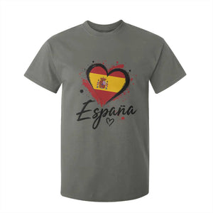 Espana Heart Spanish Flag Patriotic Spain Pride T Shirt For Kid