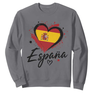 Espana Heart Spanish Flag Patriotic Spain Pride Sweatshirt