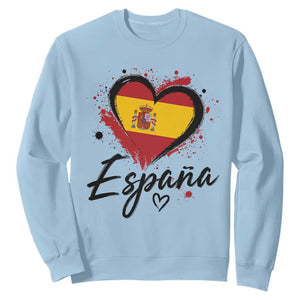 Espana Heart Spanish Flag Patriotic Spain Pride Sweatshirt