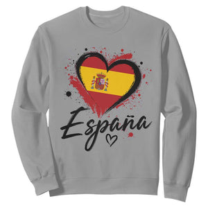 Espana Heart Spanish Flag Patriotic Spain Pride Sweatshirt
