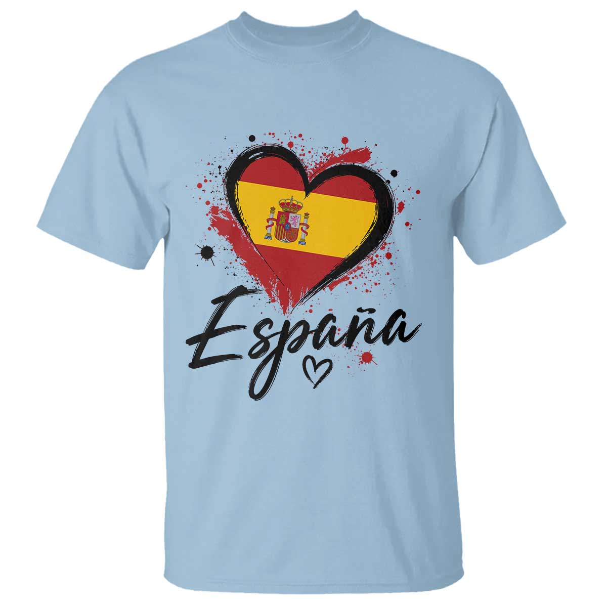 Espana Heart Spanish Flag Patriotic Spain Pride T Shirt