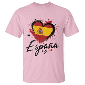 Espana Heart Spanish Flag Patriotic Spain Pride T Shirt