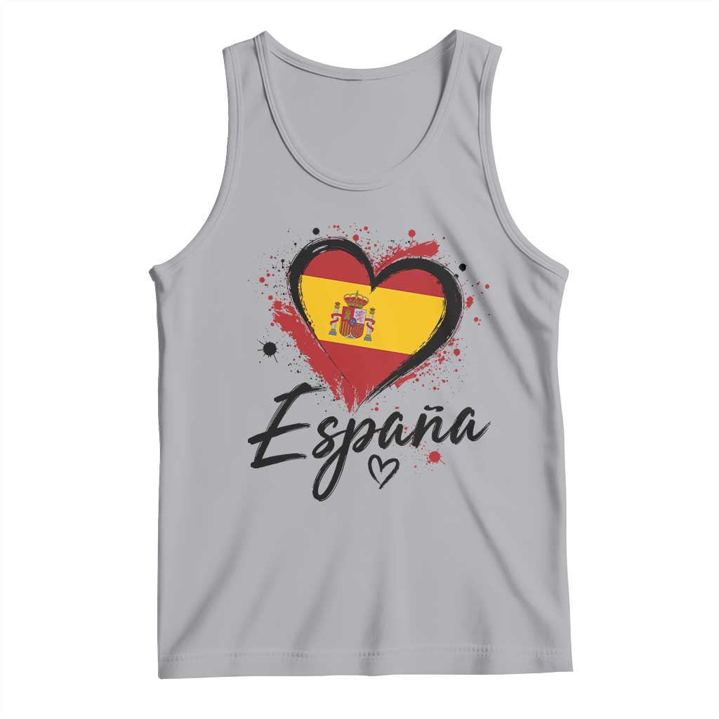 Espana Heart Spanish Flag Patriotic Spain Pride Tank Top