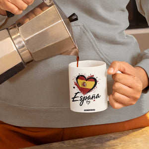 Espana Heart Spanish Flag Patriotic Spain Pride Coffee Mug