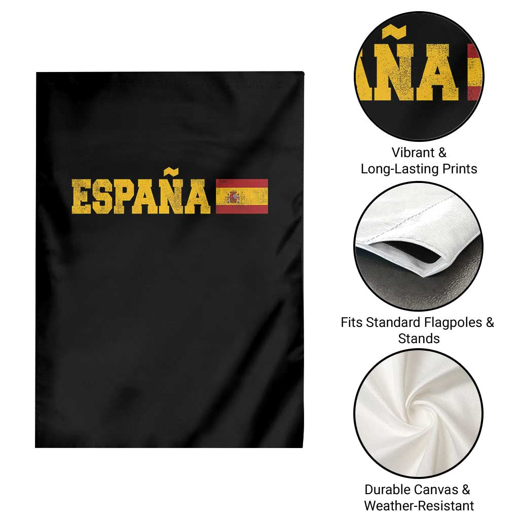 Espana Spain Vintage Sports Design Spanish Flag Garden Flag