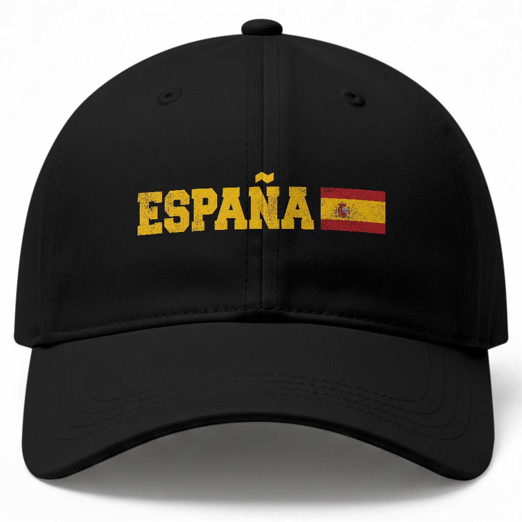 Espana Spain Vintage Sports Design Spanish Flag Baseball Cap TS11 Print Your Wear
