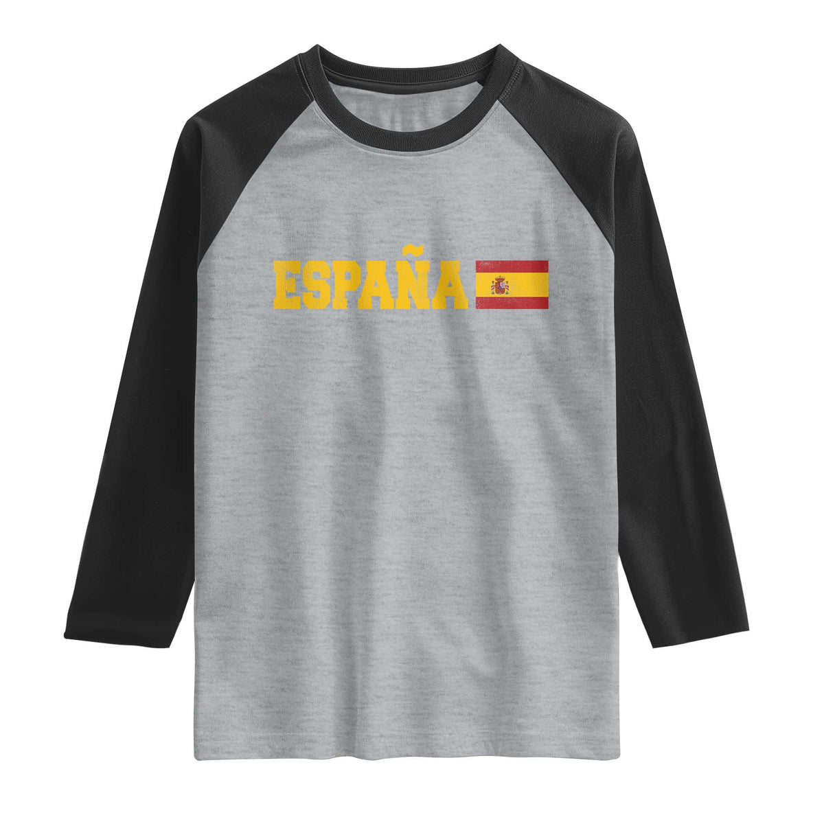 Espana Spain Vintage Sports Design Spanish Flag Raglan Shirt