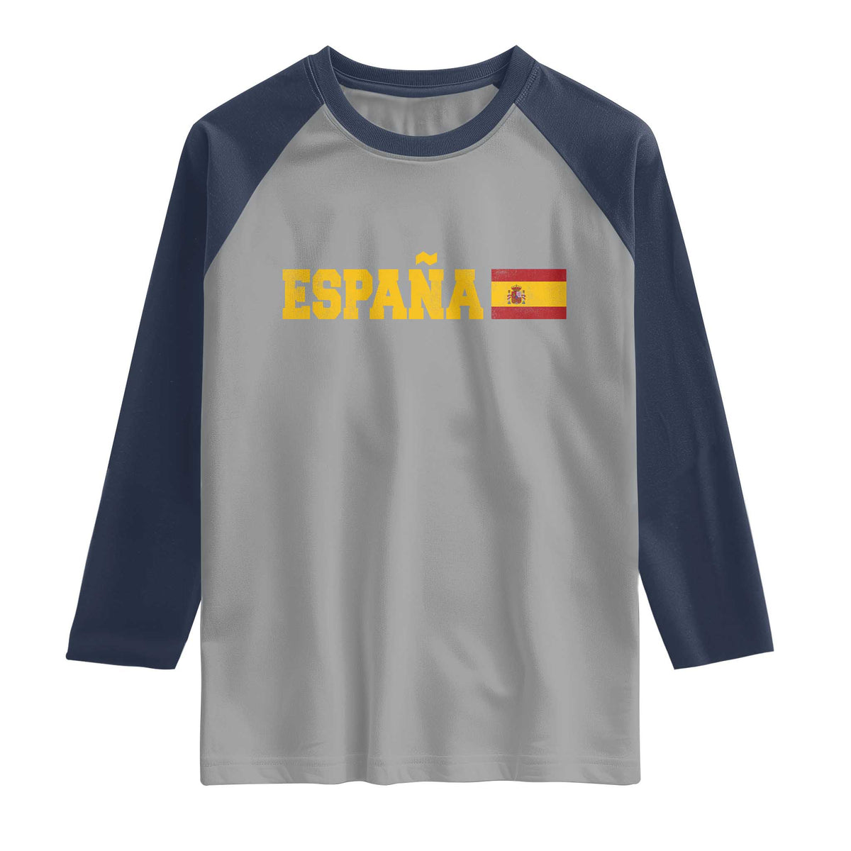 Espana Spain Vintage Sports Design Spanish Flag Raglan Shirt