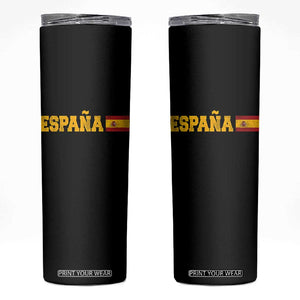Espana Spain Vintage Sports Design Spanish Flag Skinny Tumbler