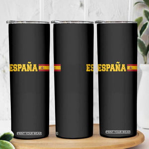 Espana Spain Vintage Sports Design Spanish Flag Skinny Tumbler