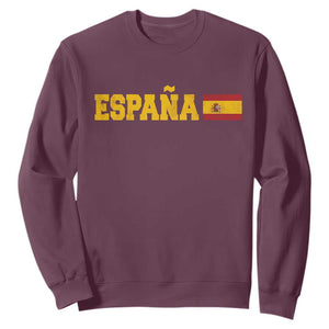 Espana Spain Vintage Sports Design Spanish Flag Sweatshirt