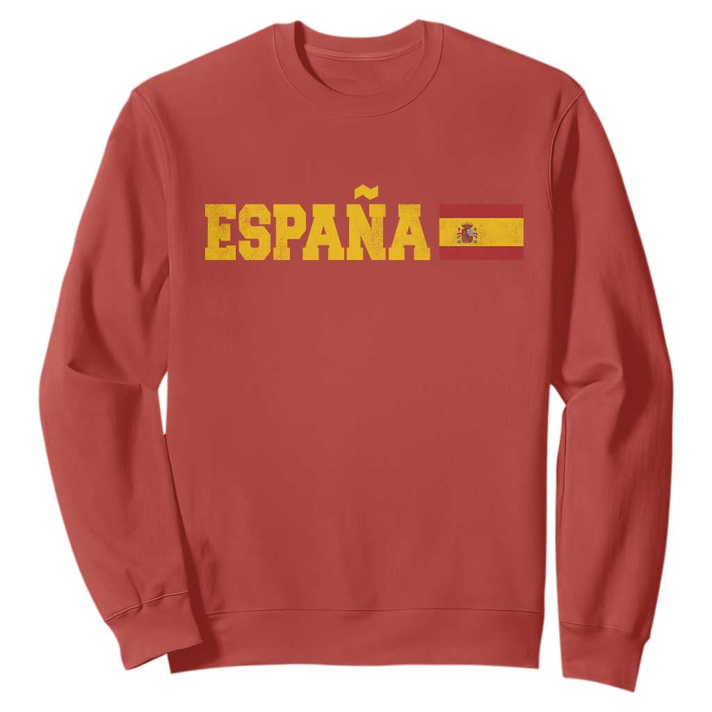 Espana Spain Vintage Sports Design Spanish Flag Sweatshirt