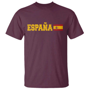 Espana Spain Vintage Sports Design Spanish Flag T Shirt