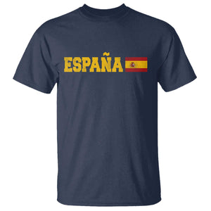 Espana Spain Vintage Sports Design Spanish Flag T Shirt