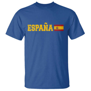 Espana Spain Vintage Sports Design Spanish Flag T Shirt